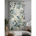 thumbnail image 2 of Sheer Curtains 96 Inches Long, Spring Flowers Semi Sheer Curtains Light Filtering Window Treatment, Watercolor Floral Leaves Botanical Beige Privacy Voile Drapes for Living Room Bedroom 52x96 Inch, 2 of 7
