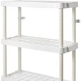 thumbnail image 4 of Bilot 14 x 32 x 54.5 Inch 4 Tier Adjustable Ventilated Medium Duty Shelving Units for Home, Garage, Basement, and Laundry, White, 4 of 8