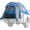 blue(5-5.2 Ft, Aluminum Rod, variant on JOYTUTUS Portable Pickup Truck Tent with Rainfly 5ft, Waterproof PU2000mm Double Layer for 2 Person,Green, Aluminum Pole