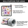thumbnail image 7 of Pioneer Flower Kitchen Oven Mitt and Pot Holder Sets 2 Pcs for Baking, Cooking and Grilling, Heat Resistant Up To 392 °F, 7 of 7