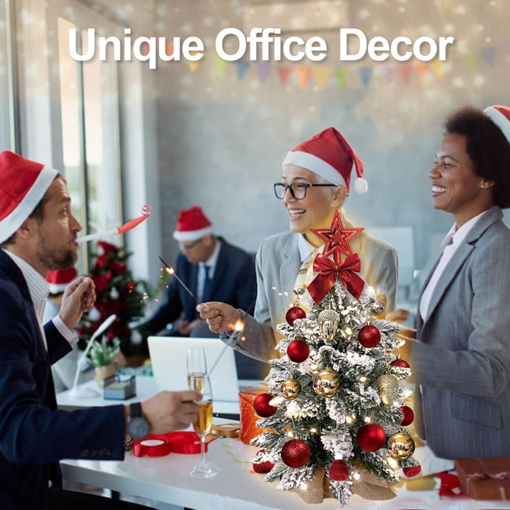 Kadyn Small Christmas Tree, 2ft Mini Christmas Tree, Artificial Small Desktop Xmas Tree with Tree Ornaments, for Christmas Thanksgiving Decorations-E Kadyn Small Christmas Tree, 2ft Mini Christmas Tree, Artificial Small Desktop Xmas Tree with Tree Ornaments, for Christmas Thanksgiving Decorations-E