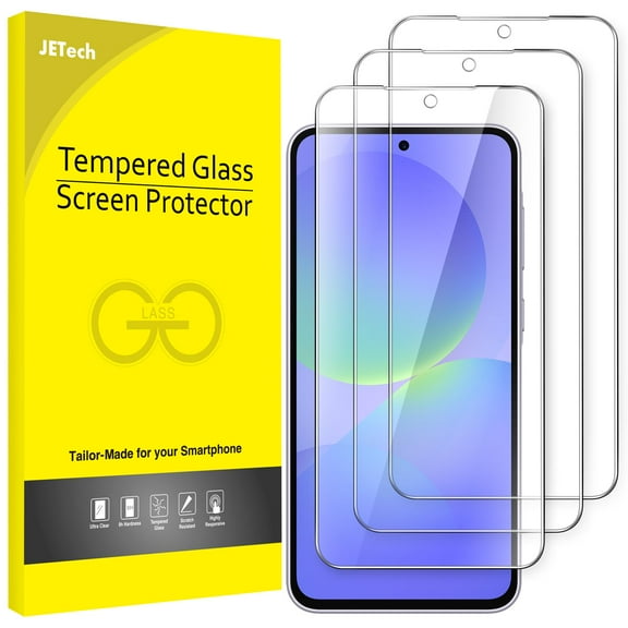 JETech Screen Protector for Samsung Galaxy A36 5G, 9H Tempered Glass Film, Anti-Scratch, HD Clear, 3-Pack