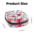 thumbnail image 2 of Sanitary Napkin Storage Bag, Pink Flowers Watercolor Seamless Pattern Portable Menstrual Pad Bag for Teen Girls Store Panty Liners Tampons Sanitary Pads for Women Ladies, 2 of 6