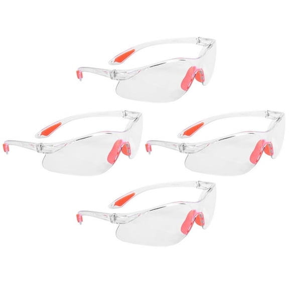 HBMYN 4Pcs Safety Glasses Protective Eyewear Work Glasses Construction Glasses for Men Women Impact Resistant Uv400 for Work Diy Lab Eye Protection Safety Gear