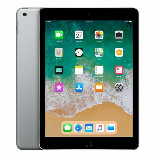 Pre-Owned APPLE 9.7" IPAD 6TH GEN 128GB Wi-Fi MR7J2LL/A - SPACE GRAY (Fair)