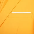 thumbnail image 4 of AZoiNM Men's Yellow Slim Fit Blazer, Single Breasted One Button Sport Coat, Notch Lapel Casual Suit Jacket for Wedding, Prom, Party, Business, 4 of 13