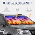 thumbnail image 4 of Haiem Palm Trees At Sunset Windshield Sun Shade: Universal Foldable 2-Piece Car Front Window Sunshade - Blocks Uv Rays, And Reduces Heat,Essential Car Accessory Medium, 4 of 7