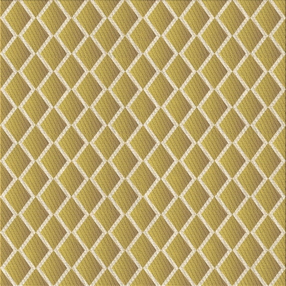 Ahgly Company Machine Washable Indoor Square Transitional Dark Golden Rod Brown Area Rugs, 7' Square