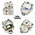 thumbnail image 5 of FORMRS Mini Backpack Purse for Women Travel Daypack Casual Shoulder Bag, Christmas Plaid Deer, 5 of 7