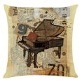 thumbnail image 1 of Clearance! Art Musical Instrument Sofa Waist Cushion Cover Pillow Case Home, 1 of 1