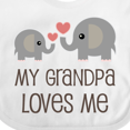 thumbnail image 4 of Inktastic My Grandpa Loves Me Boys or Girls Baby Bib, 4 of 4