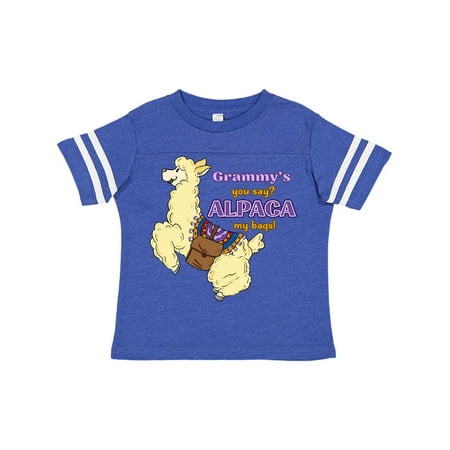 

Inktastic Cute Jumping Alpaca-Grammy s You Say ALPACA my bags! Gift Toddler Boy or Toddler Girl T-Shirt