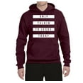 thumbnail image 2 of Wild Bobby, Only Talkin to Jesus Today Religious, Inspirational/Christian, Unisex Graphic Hoodie Sweatshirt, Maroon, X-Large, 2 of 3