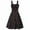 Black3, variant on KIHOUT Women's Boho Dress with Elastic Drawstring & Wide Straps - Ladies Fashion