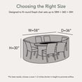 thumbnail image 2 of Covermates Fire Pit & Chair Set Cover - 58"W x 36"D x 25"H, Durable Vinyl, Water-Resistant, 2 of 7