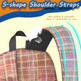 thumbnail image 5 of 17 Inch Lightweight Backpack,PVC Waterproof Oxford Fabric, Ergonomically Designed, with Large Capacity, Denim Cowboy Jean Style, 5 of 5