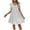 White, variant on Zorckvet Womens A Line Dresses Knee Length Summer Beach V Neck Fashion Short Sleeve Dress for Women Loose