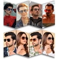 thumbnail image 4 of Gafas de Sol AIEYEZO Tony Stark Vintage con Montura Cuadrada de Metal, 4 of 7