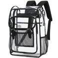 thumbnail image 5 of DAKIMOE Unisex PVC Transparent Waterproof Backpack, Black, 5 of 7
