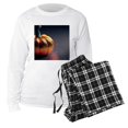 thumbnail image 5 of CafePress - Glitter Pumpkin - Women's Long Sleeve Relaxed Fit Cotton Light Pajama Set, 5 of 7