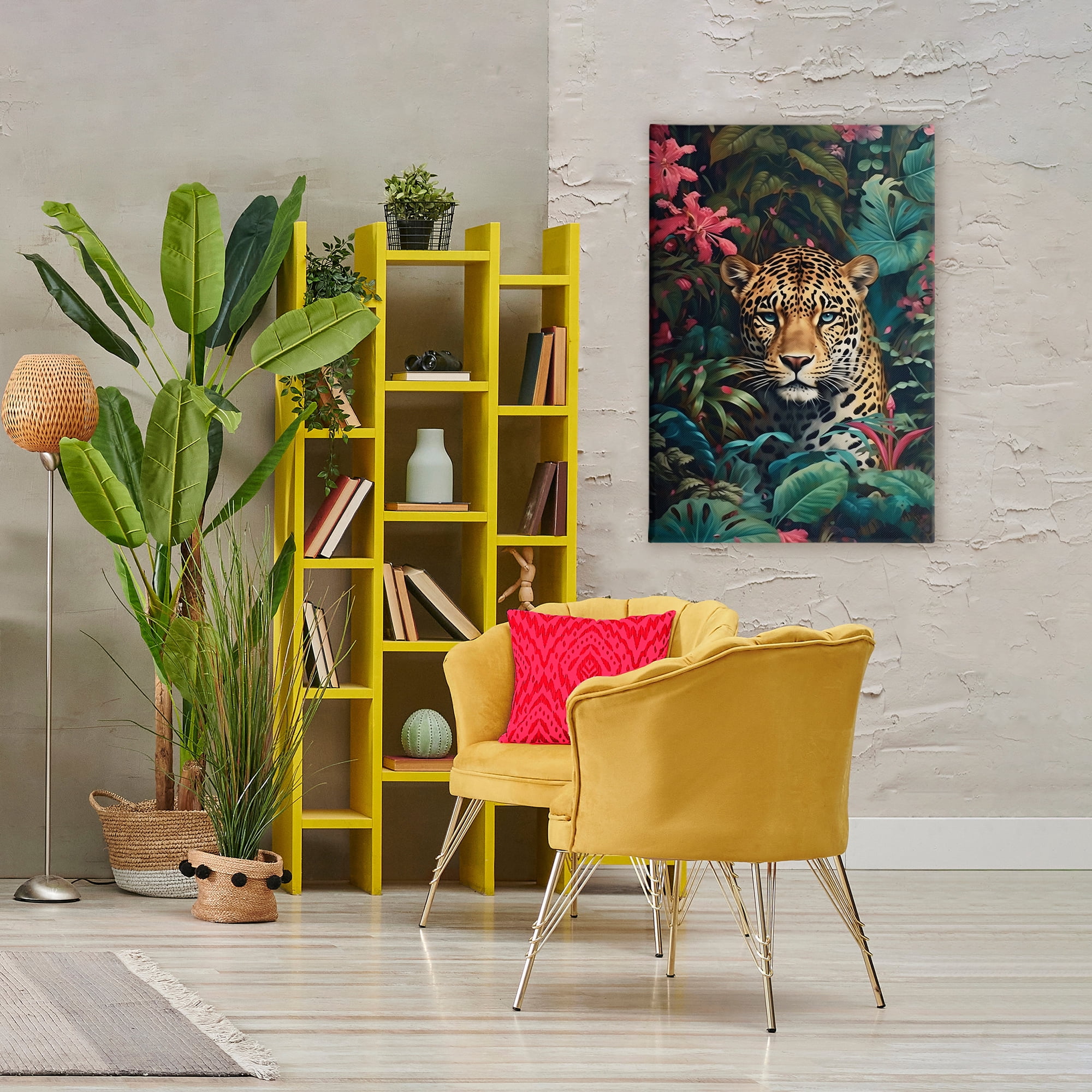 Stupell Industries Jaguar with Silent Emerald Gaze Canvas Wall Art, design by Creative Studio