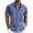 AX24-Royal Blue, variant on Lumtrix Men's Cuban Guayabera Shirt Short Sleeve Button Down Color Block Shirts Casual Summer Beach Shirts with Pocket Beige L