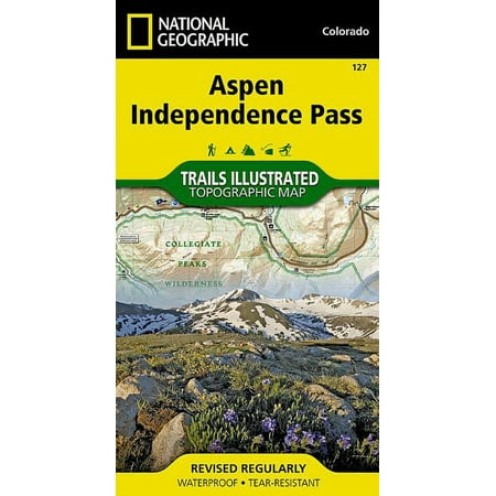 National Geographic Trails Illustrated M Aspen, Independence Pass Map, Book 127, (Paperback)