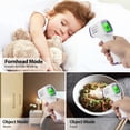 thumbnail image 2 of Forehead Digital Thermometer, Temperature Memory, Fast and Accurate Reading with Backlight LCD Screen, The Non-Contact Infrared Thermometer for  Adults and Kids,Baby Thermometer for Fever, 2 of 7