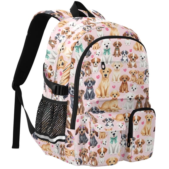 ALAZA Dogs Cute Print Student Backpack School Bookbag Large Laptop Daypack Travel Bag