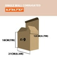 thumbnail image 3 of 50-Pack Packaging Cartons - 8.3"x4.7"x7" Corrugated Boxes for Shipping & Storage, 3 of 5