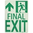 thumbnail image 2 of National Marker NYC Final Exit Sign Forward/Left Side 11X8 Rigid 7550 Glo Brite MEA Approved, 2 of 3