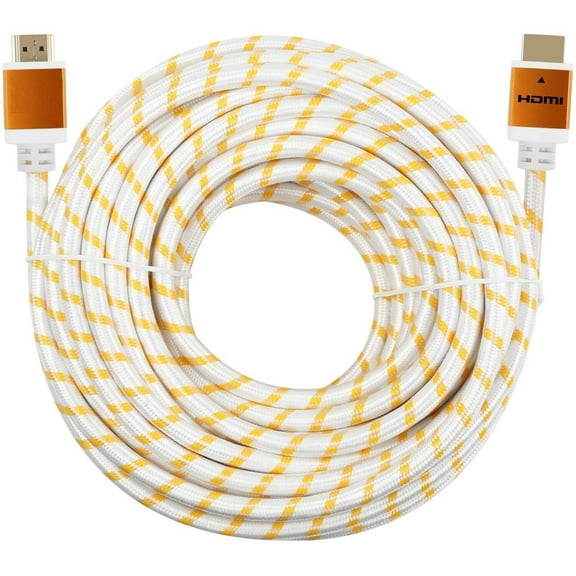 Cablevantage HDMI Cable Cord for TV HDTV Xbox 360 Xbox One PS3 PS4 HD Wii U LCD Plasma Blu-Ray DVD Player 3ft., 6ft., 10ft., 15ft., 25ft., 30ft., 50ft., 75ft., 100ft., White