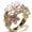 Gold D, variant on Butterfly Floral Rings for Women Enamel Open Adjustable Stainless Steel Cubic Zirconia Vintage Elegant Hollow Out Pink Flower Dainty Personalized Gift Jewelry Silver Plated C