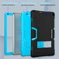 thumbnail image 6 of Dteck for Walmart Onn 10.1 Inch 3rd Gen Case 2022 with Built in Kickstand, Heavy Duty Kids-Friendly Hybrid Shockproof Rugged Protective Cover for Onn 10.1" 2022 Model 100071485,Black + Blue, 6 of 8