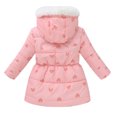 thumbnail image 3 of Spazoro Kids Girls Jackets, Hooded Zipper Long Sleeve Fall Winter Warm Coats for Child Girls Boys Pink Size 9 T, 3 of 8