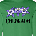 thumbnail image 4 of Inktastic Colorado Columbine Flowers Long Sleeve T-Shirt, 4 of 5