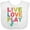 AA-White, variant on Inktastic Live Love Play Violin Girls Baby Bib