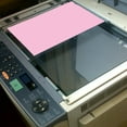 thumbnail image 1 of OUNONA 100Pcs Card Stock Printer Paper A4 Colored Copy Paper Pink Practical Use for Crafting, 1 of 7