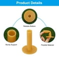 thumbnail image 3 of Uxcell 3 Inch Rubber Golf Tee, 6 Pack Tall Training Driving Range Tee Stable Ball Holder, Yellow, 3 of 5