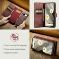 thumbnail image 2 of TECH CIRCLE for Google Pixel 8 Case, PU Leather Detachable Vintage Wallet Flip Magnetic Closure Drop Protective Slim Card Holder Phone Case Cover for Google Pixel 8 6.2" 2023, Red, 2 of 8