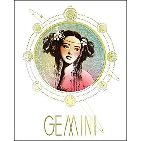 Papaya Zodiac Gemini Print