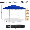 thumbnail image 5 of Alden Design 12 x 12 ft Outdoor Pop up Canopy with One Push Lock Setup for Home & Commercial Use, Blue, 5 of 10