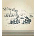 thumbnail image 3 of Ambesonne Vintage Car Duvet Cover Set, Racing Cars Sketchy, 2-Calking, Beige Forest Green, 3 of 3