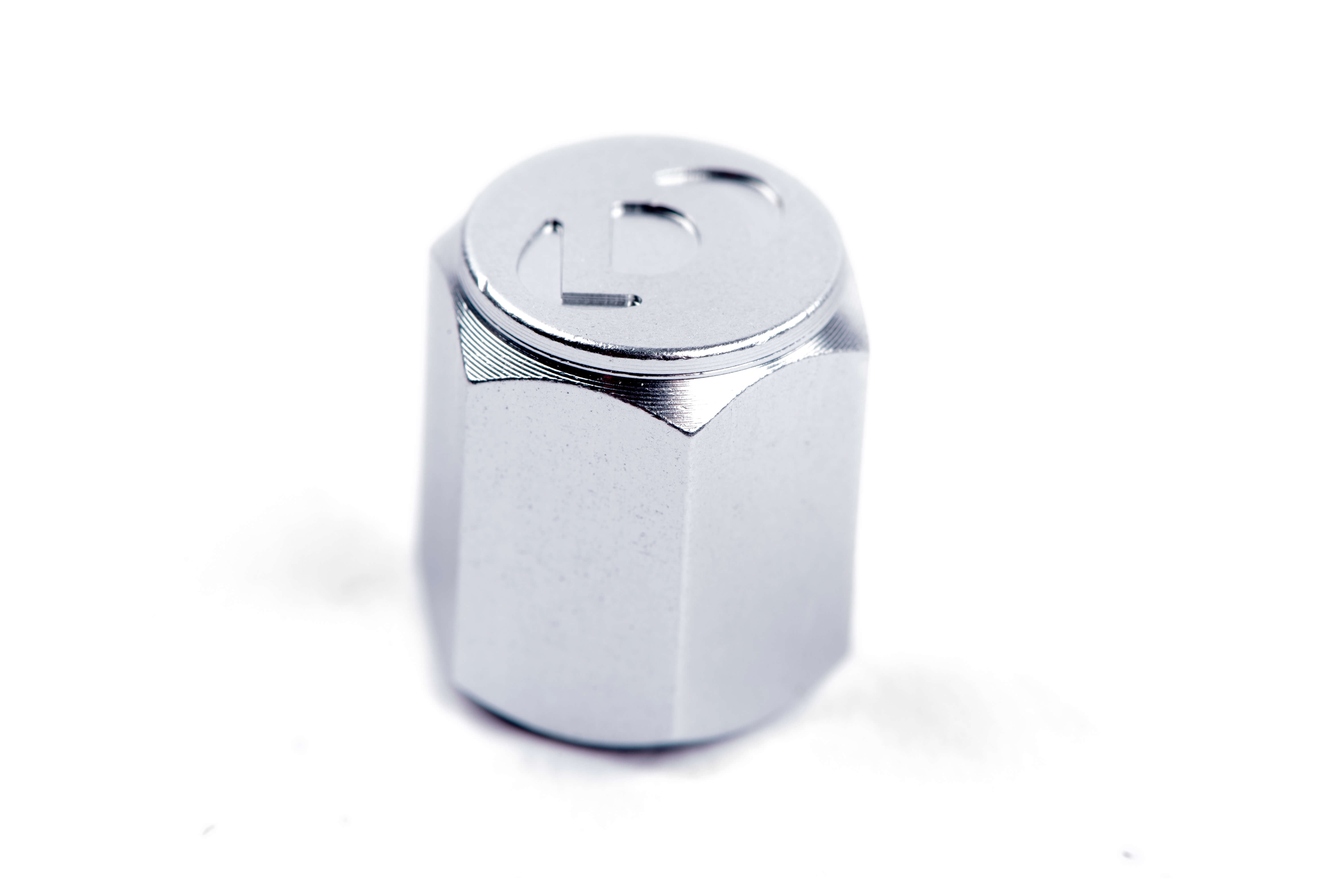 Dinan D757-0008 Valve Stem Caps Silver Set of 4