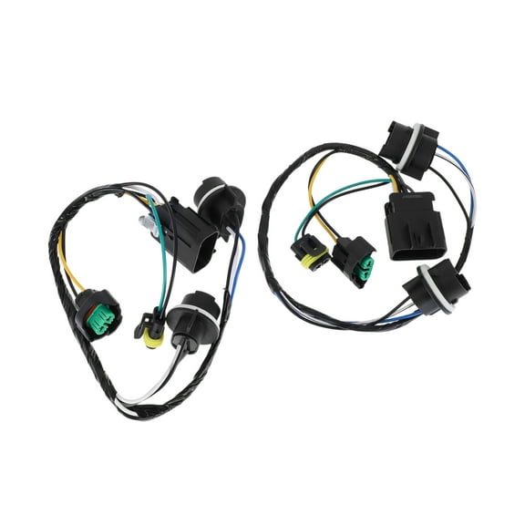 Unique Bargains Headlight Light Socket Wiring for Chevy Silverado 1500 Crew Cab Pickup 4-Door 2007-2013 No.15841609/25962806 Lamp Bulb Pigtail Connector Harness