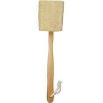 1PC  Natural Exfoliating Loofah luffa loofa Bath Brush On a Stick - with Long Wooden Handle Back Brush for Men & Women - Shower Sponge Body Back Scrubber