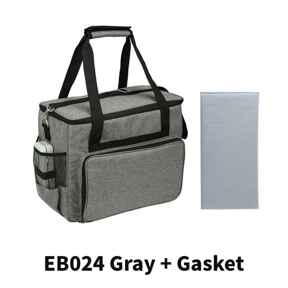 CCOCC Sewing Box,Three-Layer Sewing Machine Case,Durable Sewing Machine Tote,Gray
