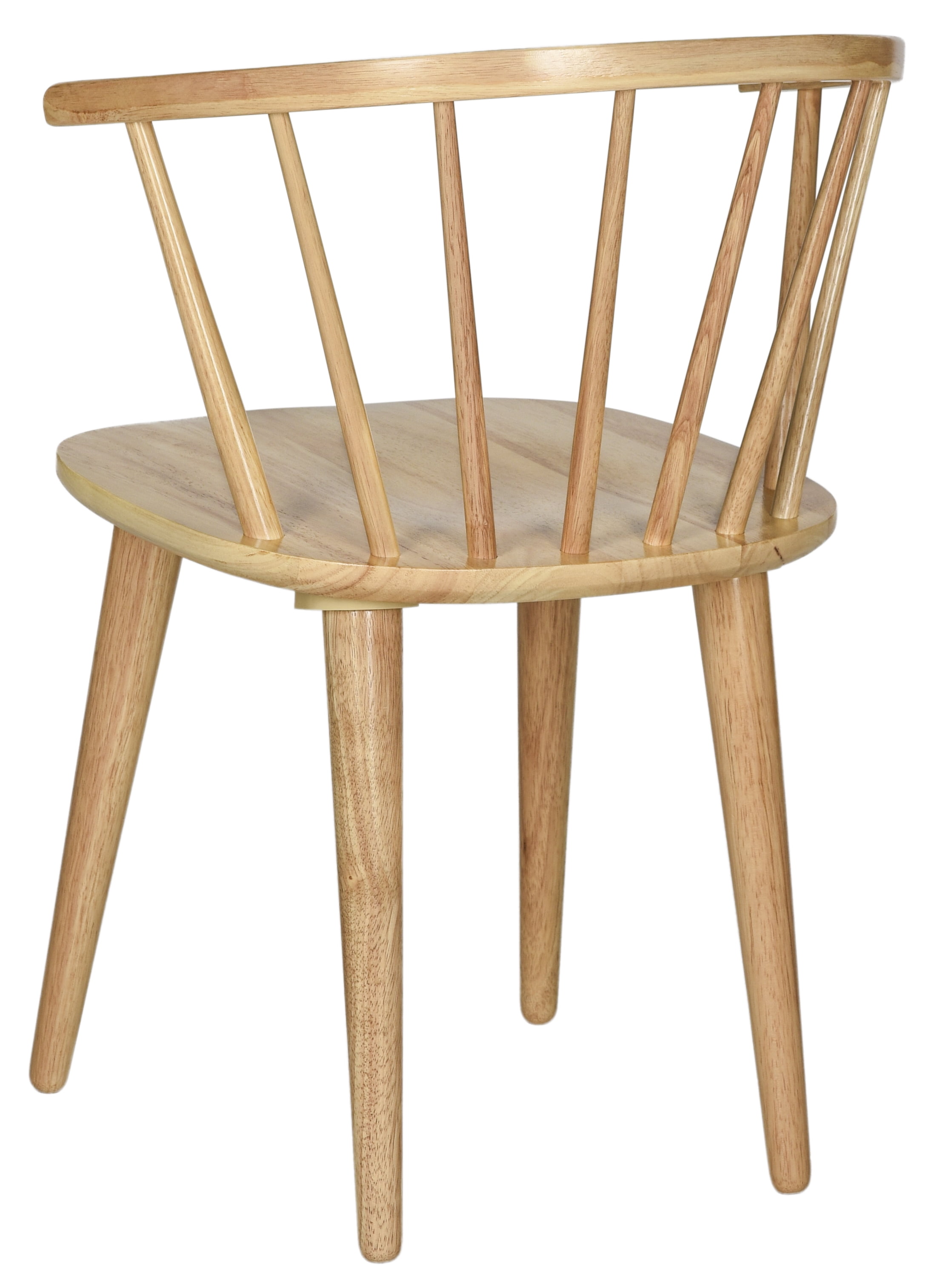 SAFAVIEH Blanchard Mid-Century Curved Spindle Side Chair, Natural