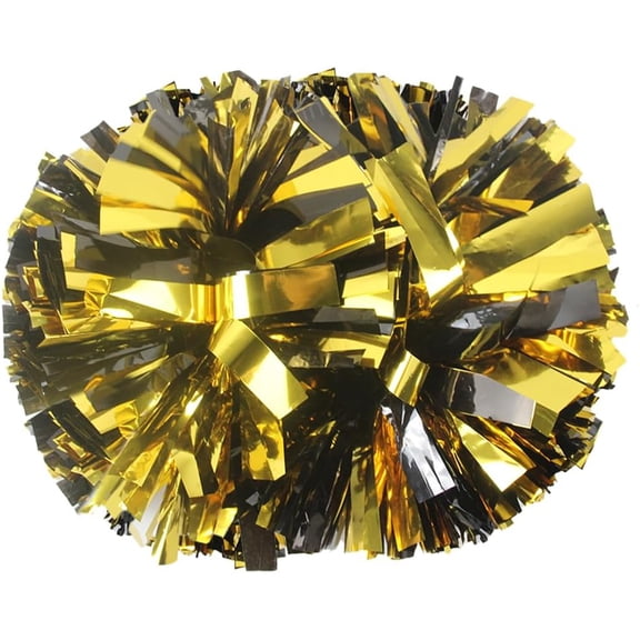 2PCS Pom Poms Cheerleading Professional Cheer Pom Poms with Baton Handle (No Zip Tie) for Cheer Squad Team Sports Spirited Party Dance Training