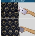 thumbnail image 6 of Vargottam Geometric Motif Design Blackout Curtains - Set of 2 Panels, 52 x 108 Inches Each - Light Blocking & Thermal Insulated Drapes with Grommet Top for Bedroom & Living Room - Black, 6 of 9